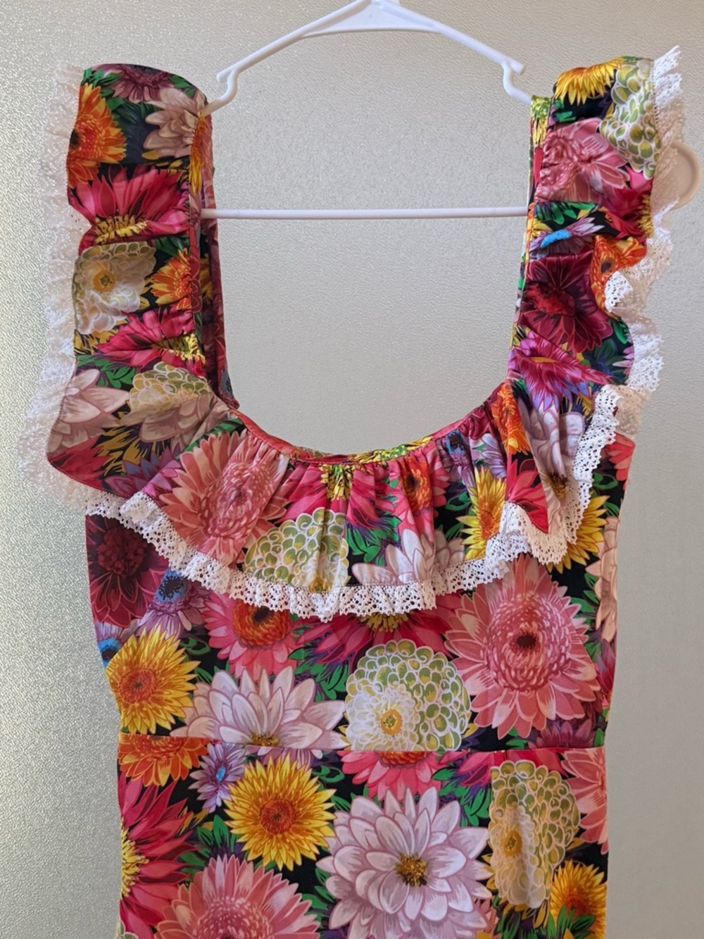 BORGO DE NOR Jessie Over the Rainbow Floral Midi Dress Sz 8 AU/4 US - Picture 8 of 11